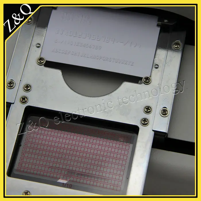 

72 character letterpress pvc card embosser machine 72CE