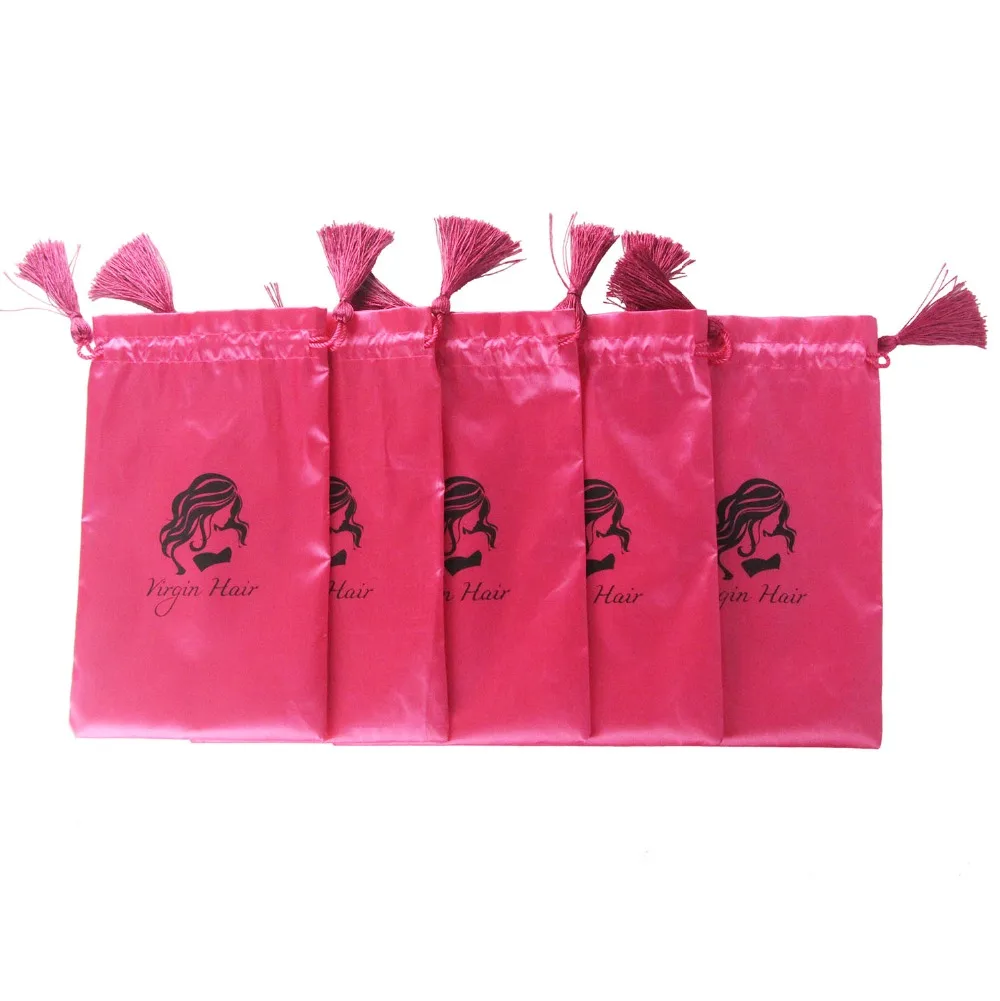 5 шт Virgin Hair Bag с Purl упаковочная сумка сумки на шнурке для одежды наращивания волос |