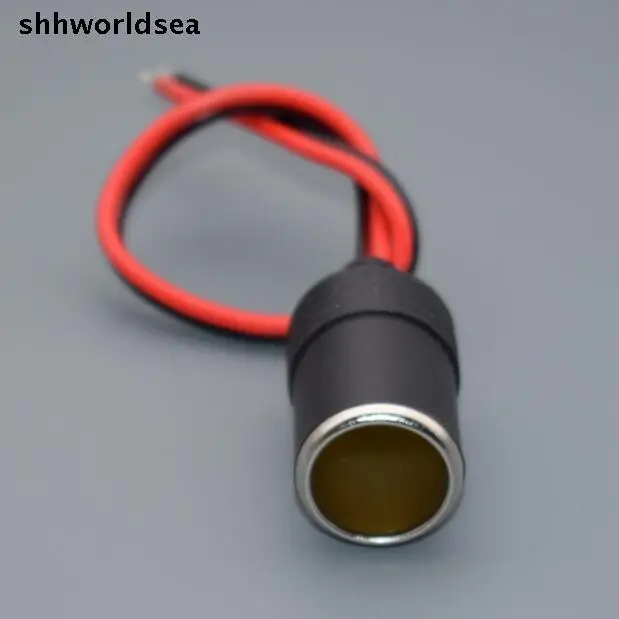 Shhworldsea 1/5/10/50/100 шт. 12 В 25 см гнездо автомобильного прикуривателя гнездовой разъем