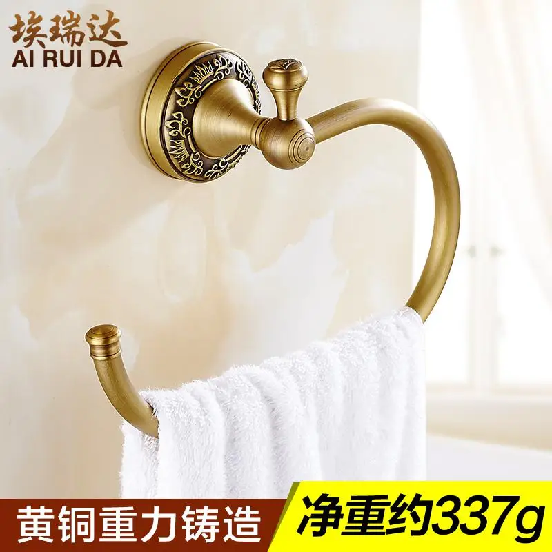 Антикварные резные медные Аппаратные Наборы для ванной комнаты европейские