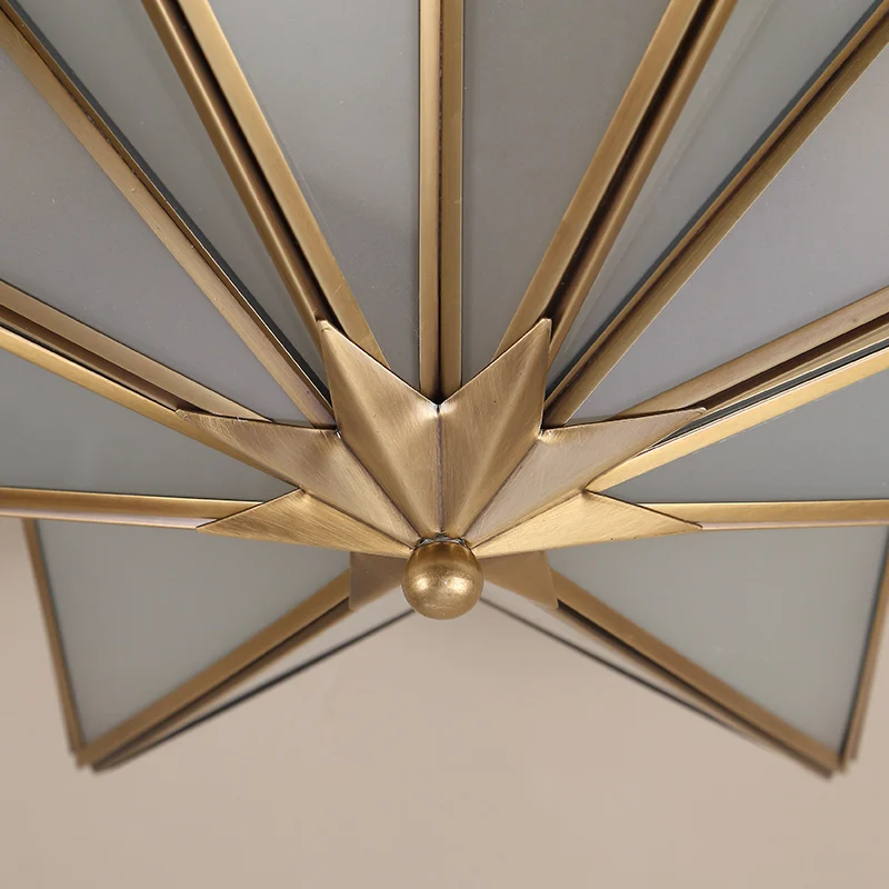 Латунная потолочная лампа E27 в европейском стиле современные светодиодные