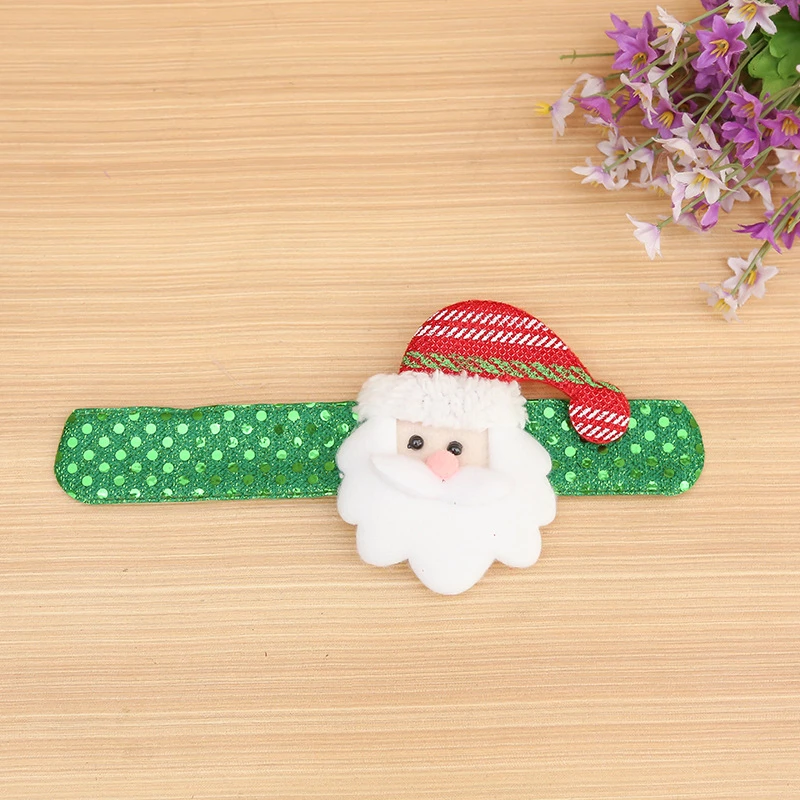 1 шт. Рождественский Декор круги браслеты мультяшный Санта-Клаус рождественские