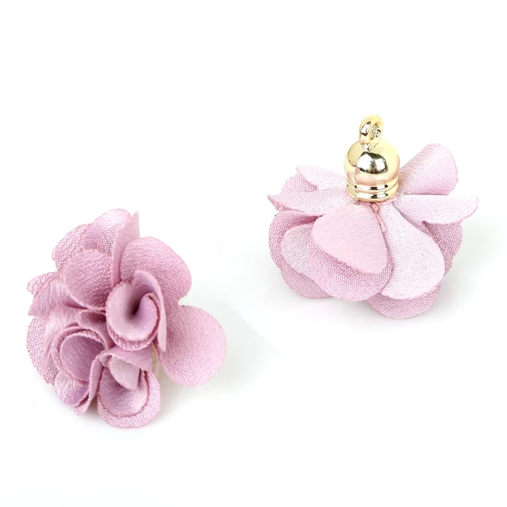 Акция! Подвески для сережек ручной работы в виде цветов 2 шт. 3 см брелоков ремней