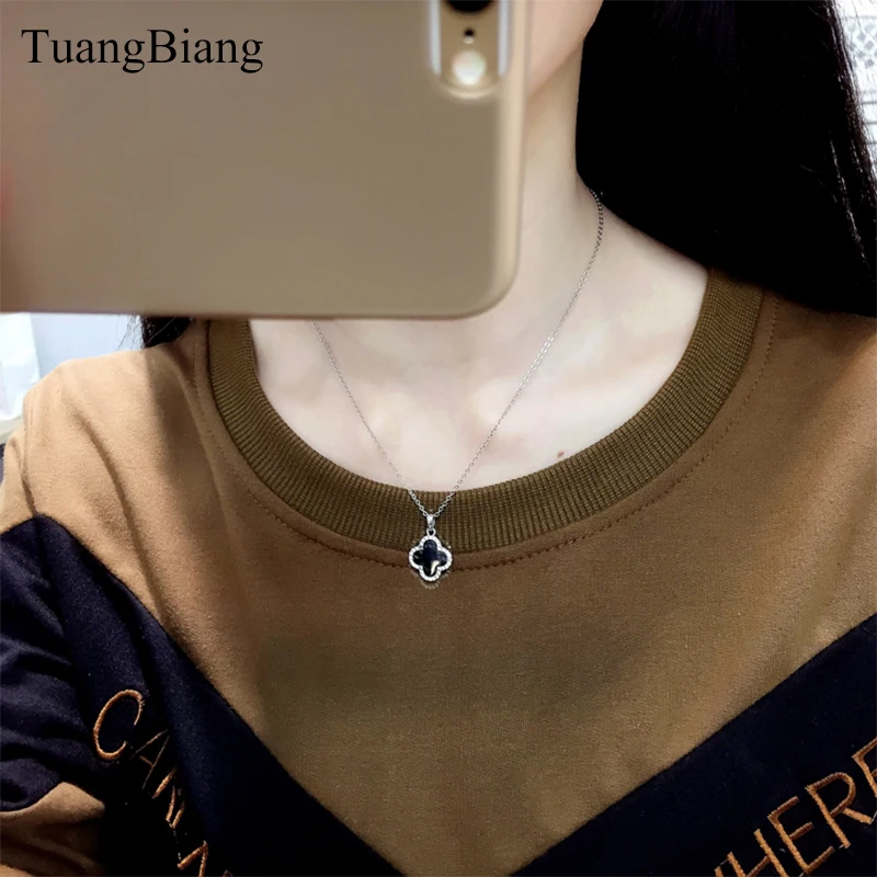 TuangBiang осень 2018 г. О образным вырезом письмо кофе футболки женские с длинным