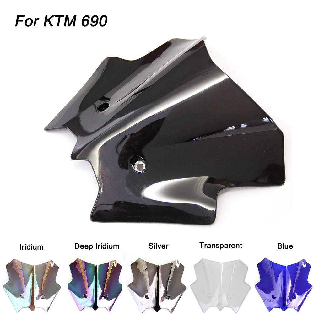 Черный мотоцикл лобовое стекло для KTM DUKE 690 KTM690 2012 2013 2014 2015 2012-2015 ветровое