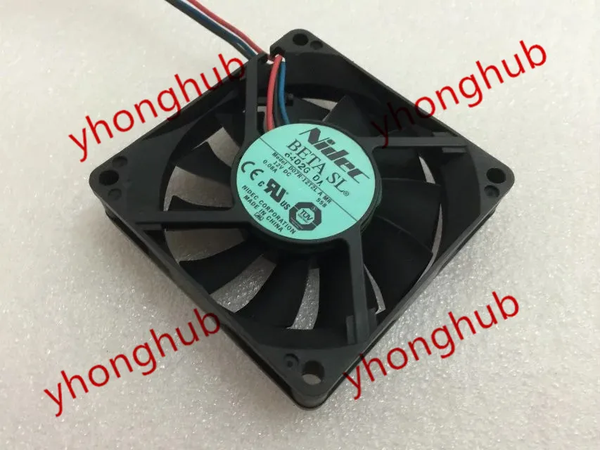 Вентилятор охлаждения сервера Nidec D07R 12T2L A MR DC 12V 0.08A 70x70x15 мм|square fan|server fandc fan 12v |