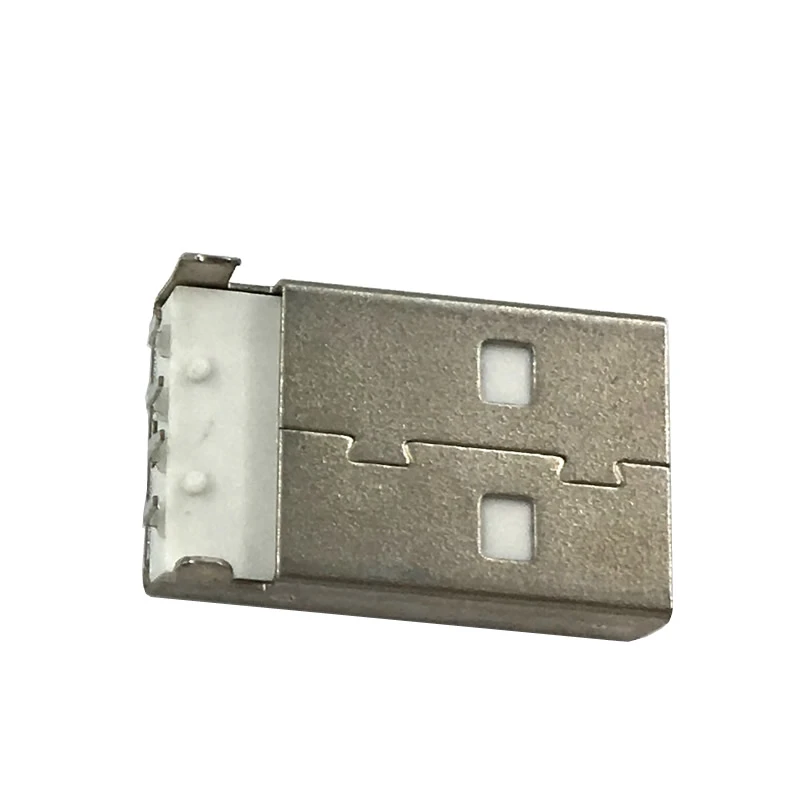Изогнутая белая USB штепсельная Вилка 10 шт./лот|Соединители| |