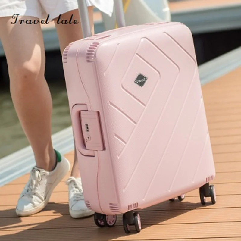 

Travel tale Portable And Contracted PP 20/24/28 Inches Rolling Luggage Spinner Brand Travel Suitcase Fashion Travel Luggage