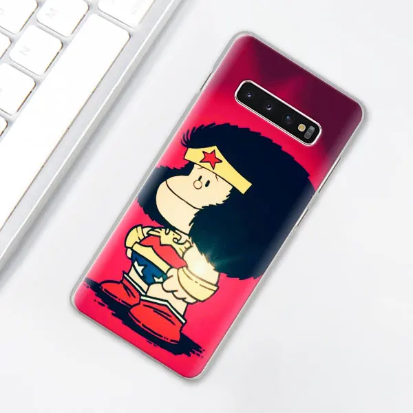 003 Mafalda чехол для телефона для samsung Galaxy S10e S10 плюс S7 S8 S9 Plus, Note 8, 9, 10, плюс S10 5G M20 M30 жесткий чехол Coque - Цвет: 003