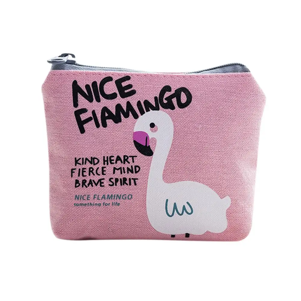 Pink Banabanma женский кошелек для монет, кошелек для женщин, милый фламинго, Женский кошелек на молнии, сумка для мелочи, сумка для телефона, пенал ZK20 - Цвет: Pink