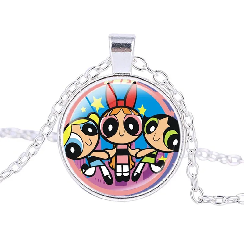 12 стилей Powerpuff девушки ожерелье-кукла 1999 мультфильм Сеть женщин мода кулон