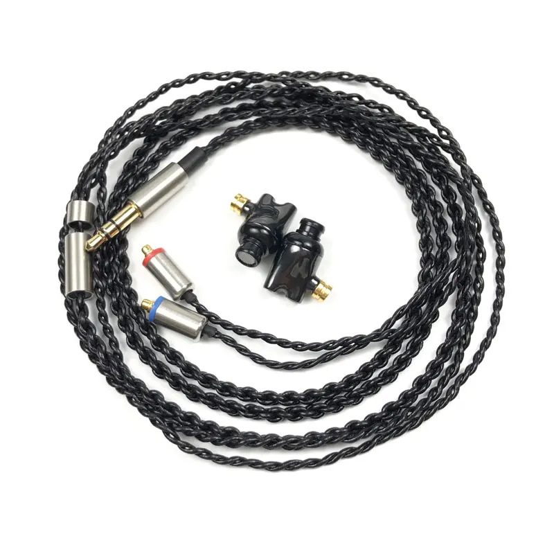 Black no mic cable Новейшие mmcx IE800 наушники HiFi в ухо керамический наушник вкладыши Наушники Wth MicTop качество гарнитура Кабель Для shure SE215 - Цвет: Black no mic cable