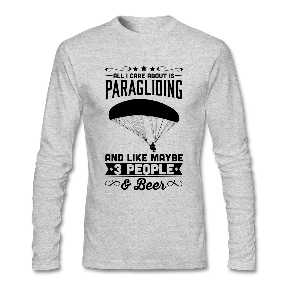 All I заботятся о том парапланерный огромный футболка с длинным рукавом на заказ