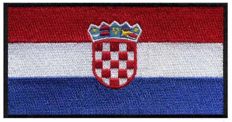 Хорватия нашивки с вышивкой флагом логотипами 3 дюйма