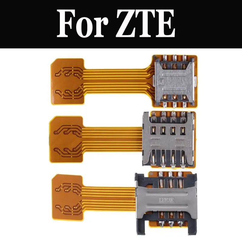 Двойной адаптер для двух SIM карт Micro SD ZTE Blade L5 Plus V7 Lite Max V8 Mini Pro V9 Vita Axon M 7 mini|Адаптеры