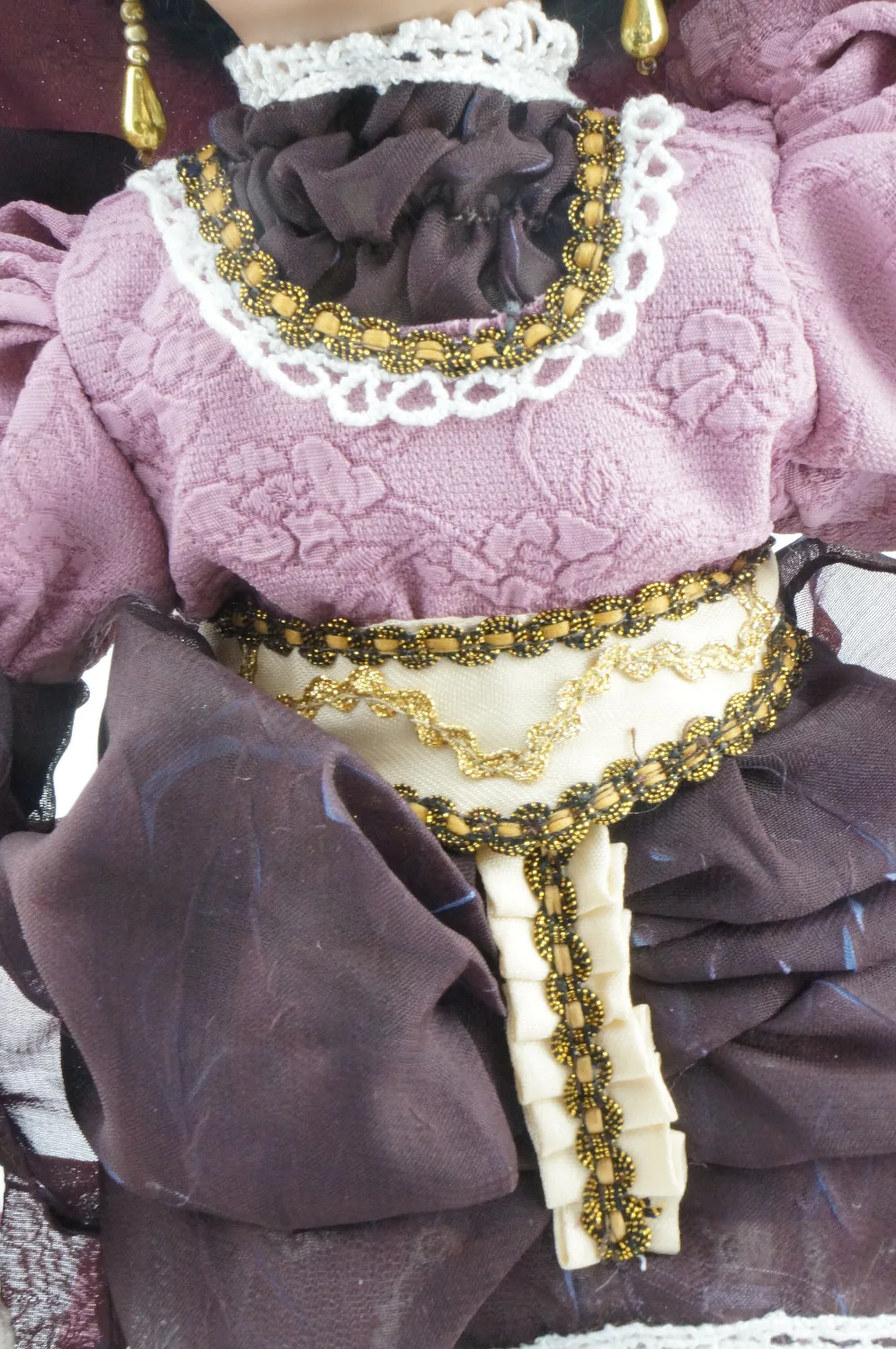 Cosette 16 &quotНовая коллекция фиолетовая Реалистичная кукла косички фарфоровая