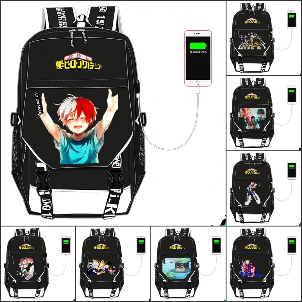 Многофункциональный рюкзак Boku с USB-зарядкой школьный ранец героями мультфильмов