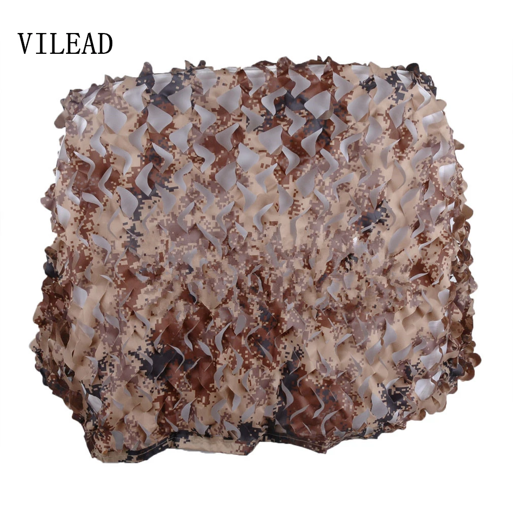 Desert Digital VILEAD 9 цветов 4 м* 8 м камуфляжная сетка камуфляжная сеть для защиты от солнца тент охотничий Камуфляжный навес тент для затенения солнца - Цвет: Desert Digital