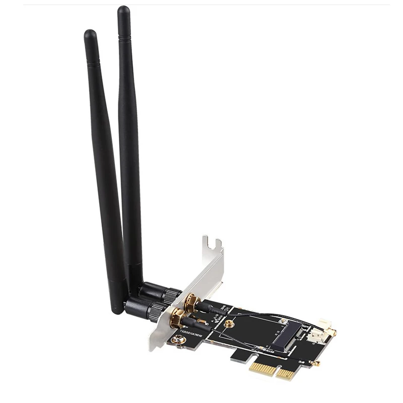 Плата расширения DIEWU PCIe с двойной антенной на M.2 NGFF беспроводная плата Wi Fi|Платы