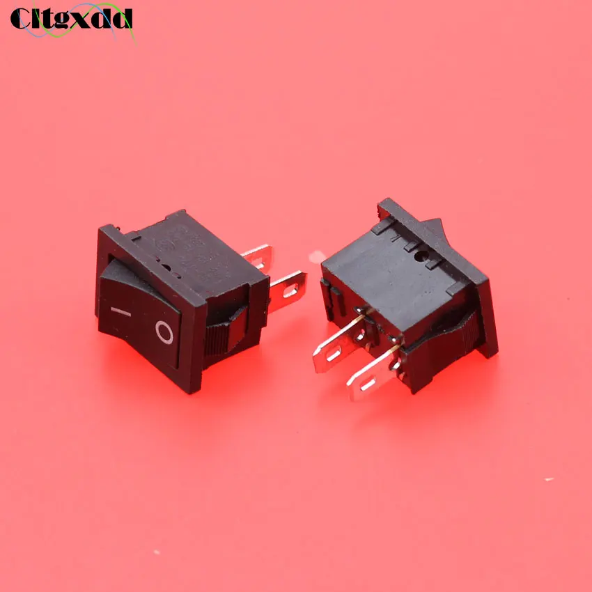 Cltgxdd 1 шт. кнопочный переключатель SPST 2Pin AC 6A 250 В/10A 125 В KCD11 защелкивающийся