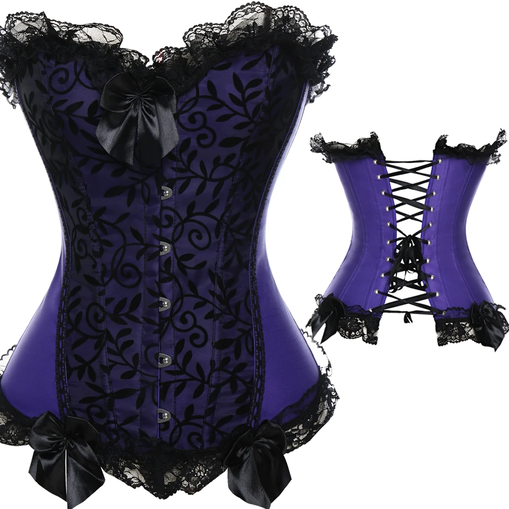 Женский корсет в стиле стимпанк готический со шнуровкой сзади|corset top|corpete plus