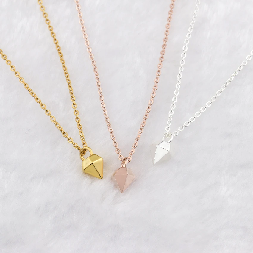 Оптовая продажа 10 шт простой шик конический золотой кулон Цвет Китай минимализм