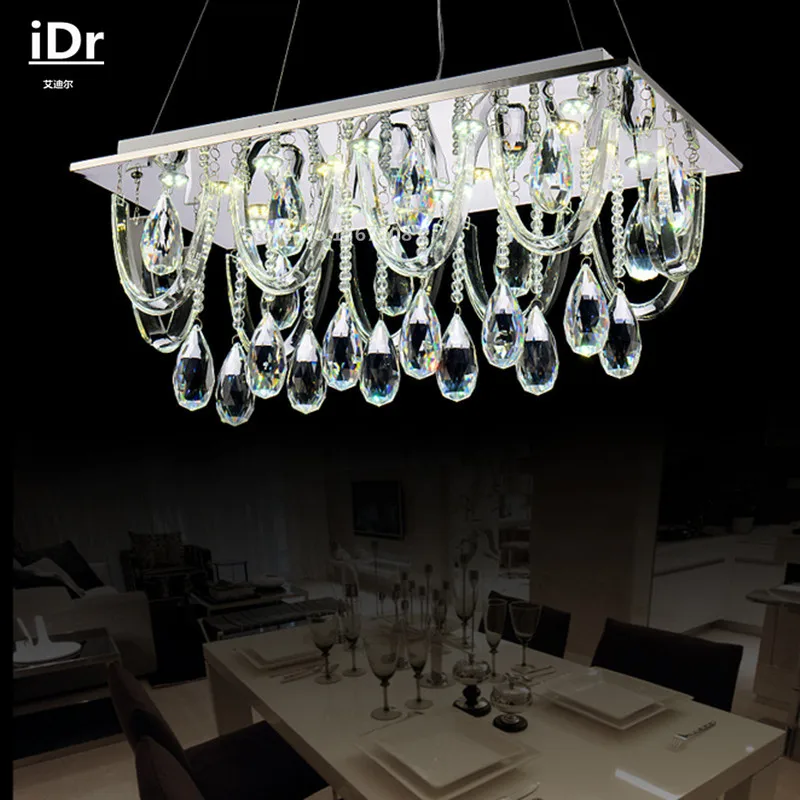 Современные хрустальные люстры лампа для спальни Светильники зала