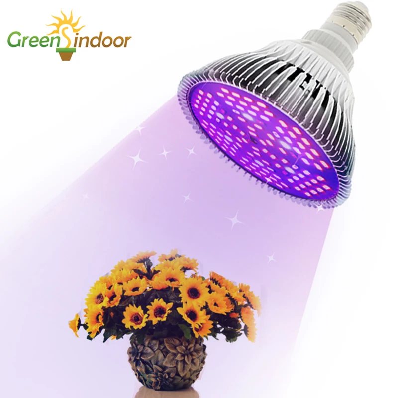

Светодиодсветильник фитолампа полного спектра E27 для выращивания растений, лампа красного и синего цвета для комнатных орхидей, 30 Вт