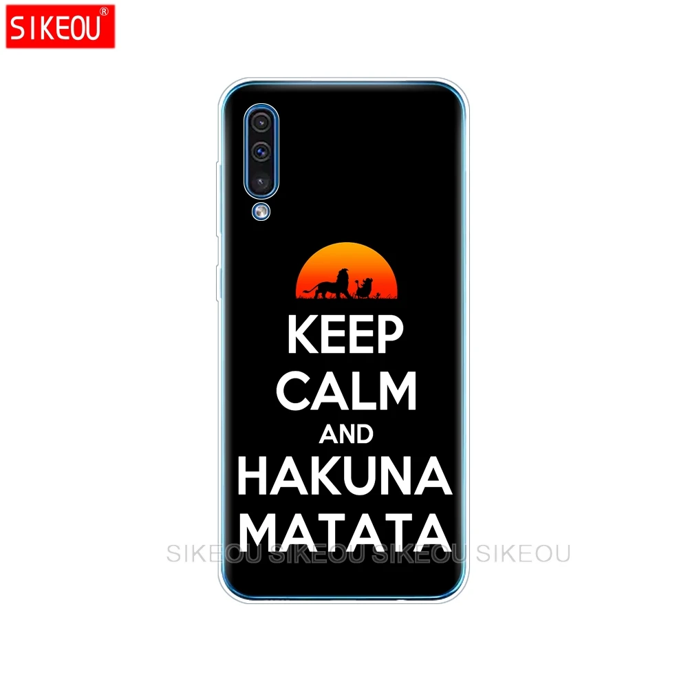 Для samsung Galaxy A50 силиконовый прозрачный Футляр задняя крышка чехол для телефона для samsung A50 A505 A505F SM-A505F мягкий чехол 6,4 - Цвет: 33984