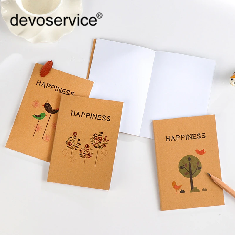 Наполнитель для ноутбука из крафт бумаги A6 пустой блокнот дневник многоразовый