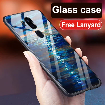 A2 Для LG G7 чехол G7ThinQ звездная звезда закаленное стекло задняя крышка Чехлы LGG7 G7 ThinQ G710 ударопрочный стеклянный чехол для LG G7Thin Q capa - Цвет: A2