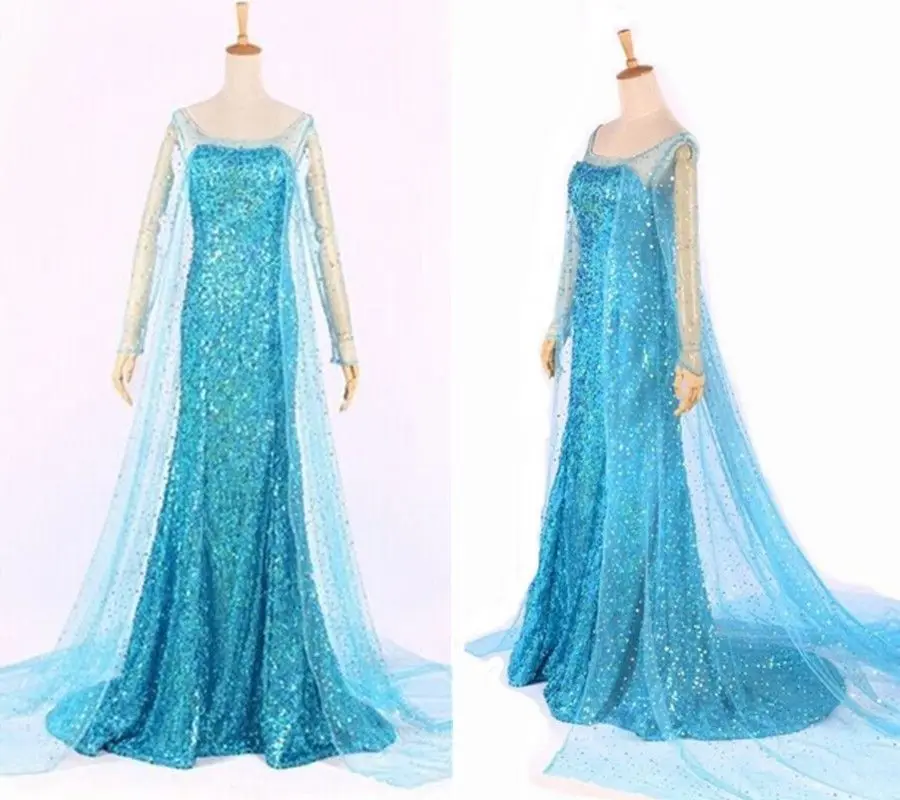 Платье Эльзы и Анны для взрослых девушек женщин подарок на день рождения Бал