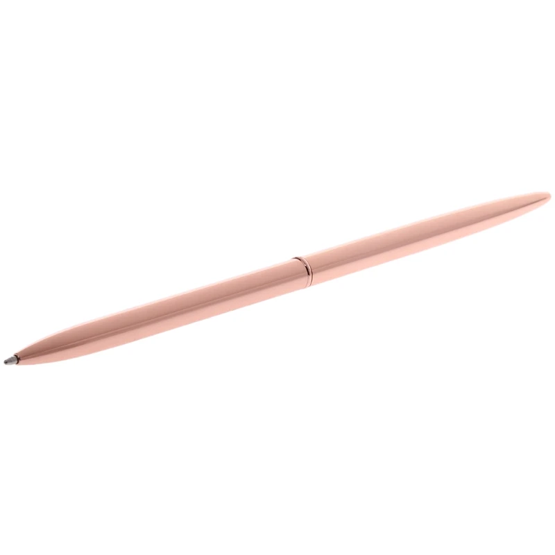 Rose gold Металлическая шариковая ручка, тонкая Шариковая ручка для бизнеса, письма, офиса, школьные принадлежности - Цвет: Rose gold