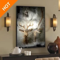 hand painted high quality modern abstract wall paintings deer artist canvas oil painting on canvas top art home decorations