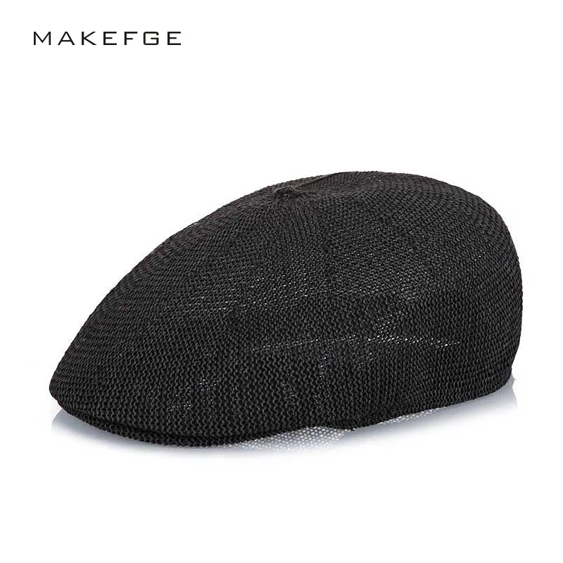 Новый Модный летний мужской берет шляпа коричневые шляпы Casquette Gorras повседневные