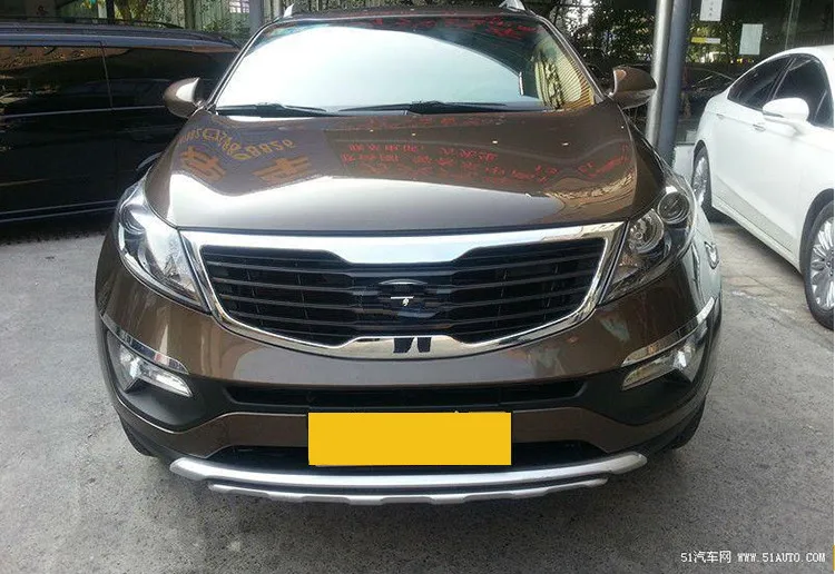 Для 2011 2012 KIA SPORTAGER Высокое качество пластик ABS Хром передний/задний бампер крышка отделка автомобиля-Стайлинг