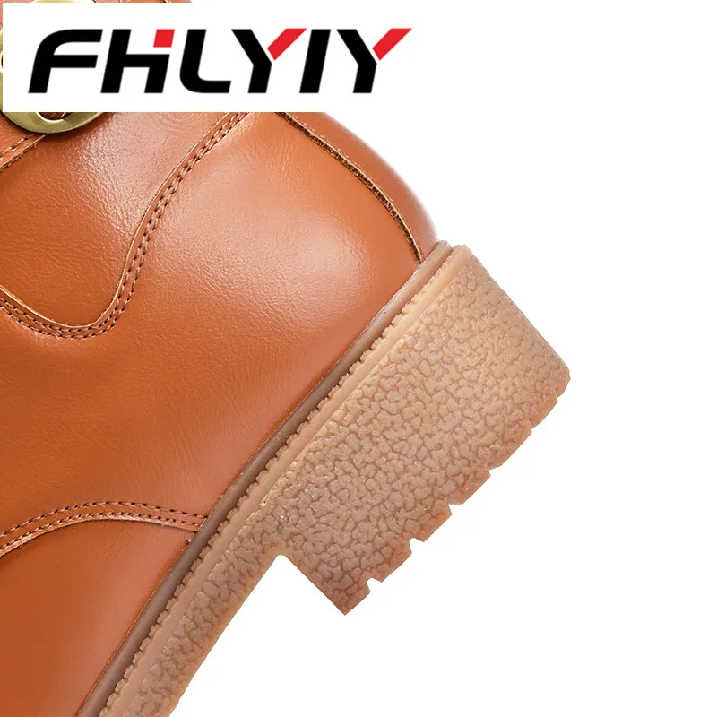 FHLYIY/обувь на шнуровке из искусственной кожи молнии женские модные кожаные