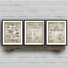 Biplane авиационный патент, ВИНТАЖНЫЙ ПЛАКАТ с принтом и принтом, авиационные настенные картины, холст, живопись для гостиной, домашний декор