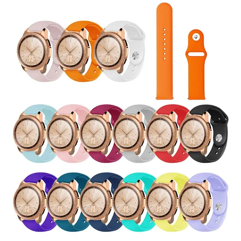 Силиконовый ремешок для часов Замена для samsung Active R500/samsung Galaxy Watch R810 42 мм/samsung gear Sport R600/samsung R720