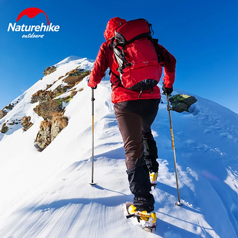 2 шт. NatureHike сверхлегкий Трости Альпинизм 5 секционный углеродного волокна Корк