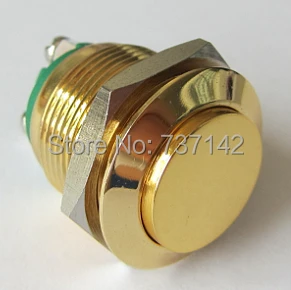 ELEWIND позолоченный антивандальный кнопочный переключатель (PM191H-10/G) | Обустройство