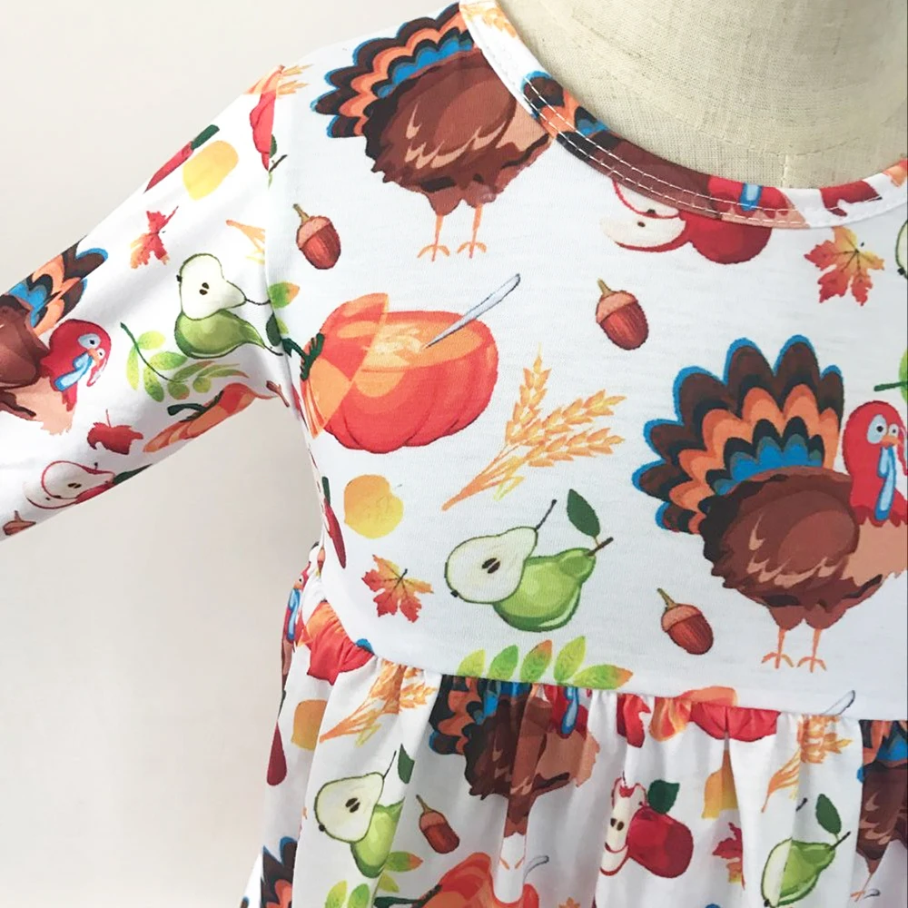 Комплект одежды для маленьких девочек в турецком стиле на День Благодарения