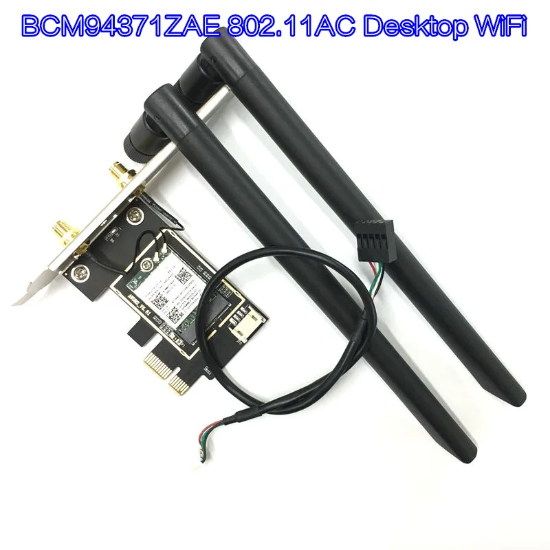 Настольный wifi WLAN BCM94371 802.11AC беспроводной Wifi Bluetooth 4 0 867M PCI E 1X карта BCM94371ZAE|desktop wifi|wifi