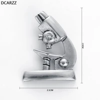 dcarzz microscope pin badge doctors nurses medical antique pins metal teachers brooches punk jewelry women gift