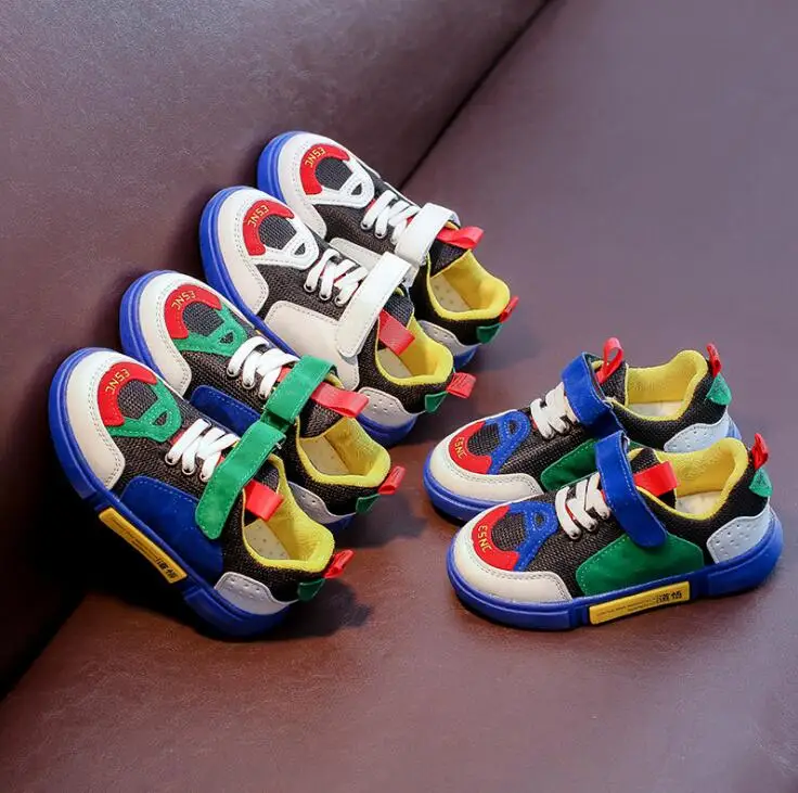 2019 autumn new children's sports shoes boys breathable mesh girls big children casual running kids sneakers 26-36 | Детская одежда