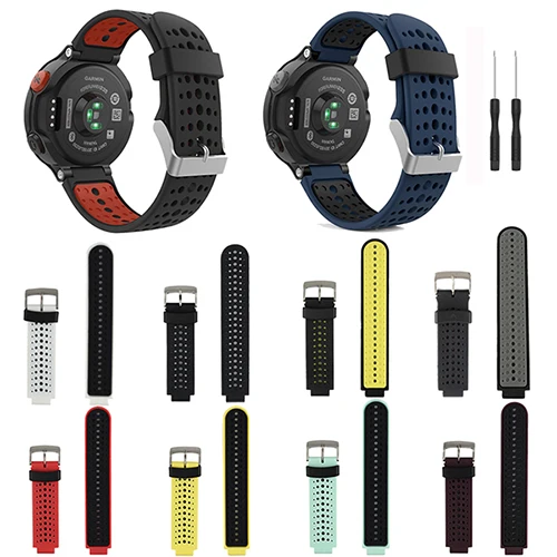 10 Colors Mix 10 шт. в упаковке для Garmin Forerunner 235 полосы Смарт-часы сменные ремешки ремешок для смарт-часов Garmin Forerunner 220/230/235/620/630/735XT - Цвет: 10 Colors Mix