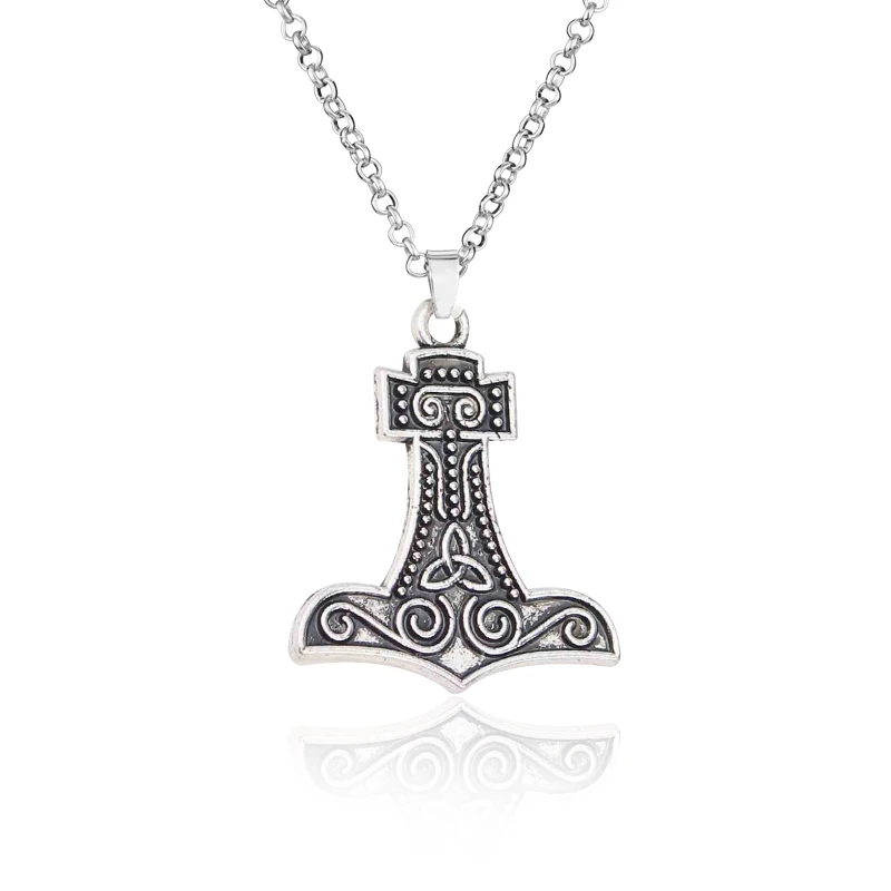 Синий Thor Jewelry ТВ серии Викинги ожерелье с логотипом Викинги "V" подвеска с логотипом брелок Ragnar Lodbrok для мужчин и женщин подарок на день рождения - Окраска металла: Синий