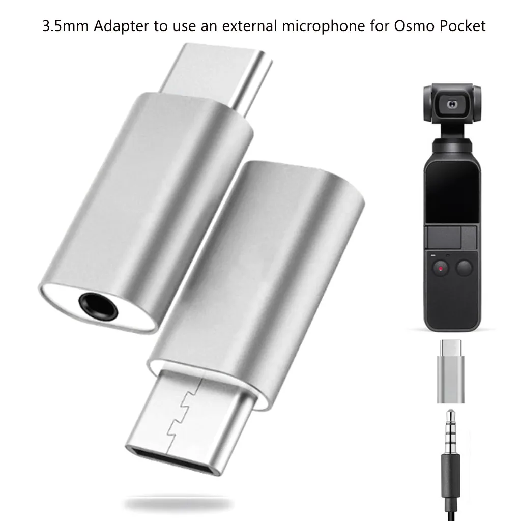 SL USB C адаптер TypeC до 3,5 мм аудио адаптер для внешнего микрофона Osmo карман для huawei P20 Pro Adaptador USB Tipo C L0528 - Цвет: SL