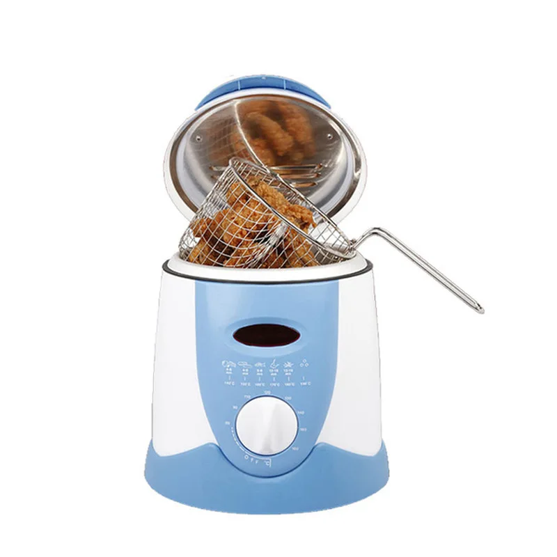 Фритюрница бездымного многофункциональная сковорода 0.9л Мини электрическая