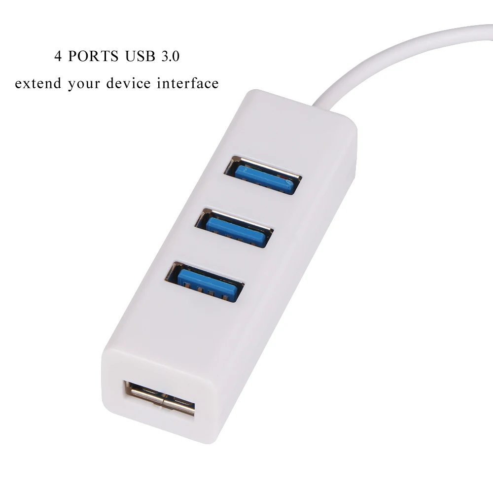 Белый USB-C Type-C до 4 портов USB 3 0 концентратор адаптер Высокоскоростная передача